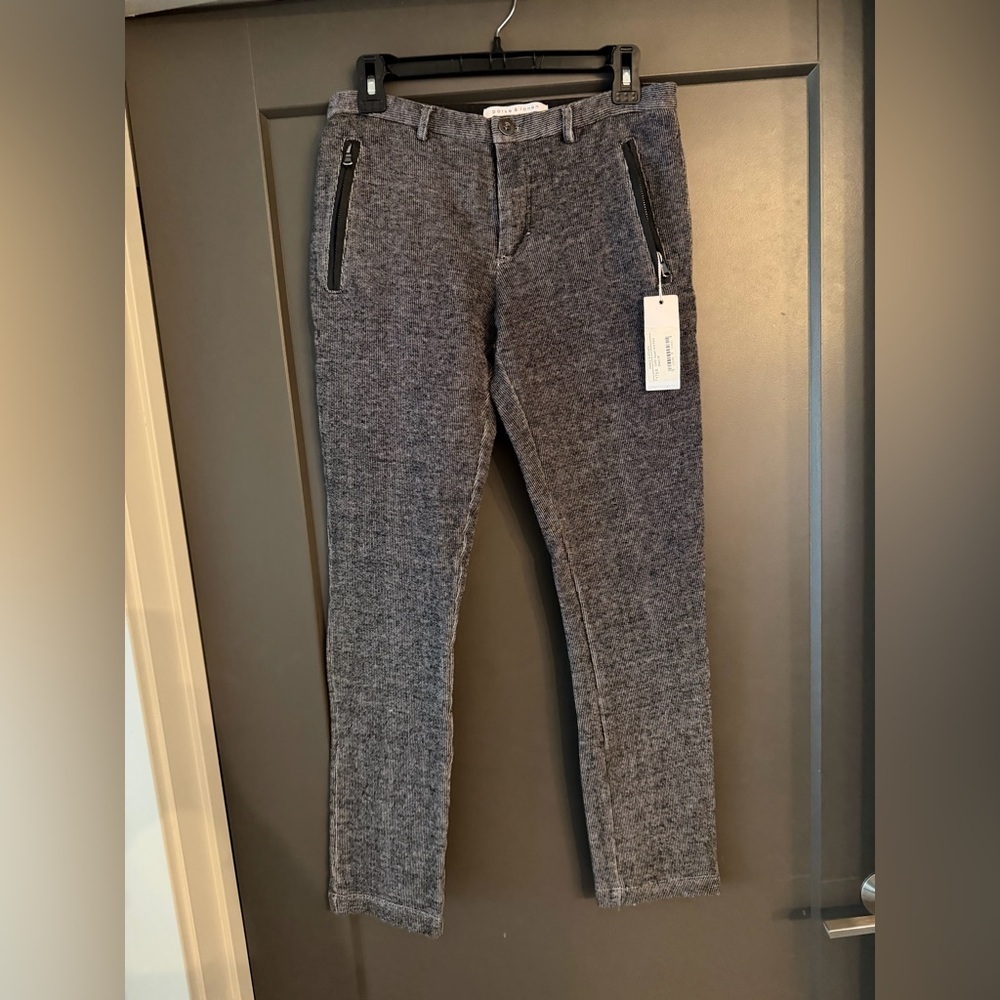 NWT Men’s Parke & Ronen Aspen Knit Pants Black size 30 *Originally $175*
